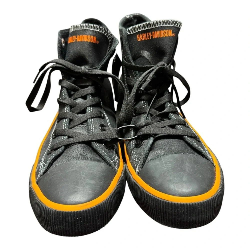 Men’s Harley Davidson Nathan HighTop Bar & Shield Sneaker Tennis Shoe Size 7.5 - Picture 3 of 8
